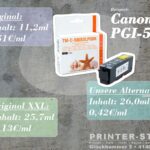 bis zu 72% Ersparnis bei den Canon Geräten mit den PGI-580
