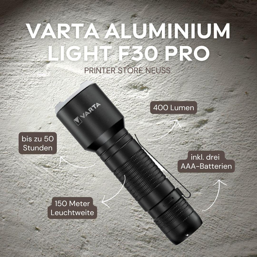🔦Varta LED-Outdoor-Taschenlampen Robuste Aluminium Lampe F30 Pro. 23,95€