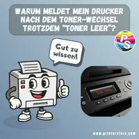 Trotz neuem Toner Meldet der Drucker Toner leer?