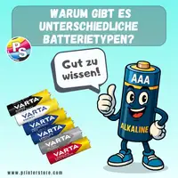 Warum gibt es unterschiedliche Batterietypen?
