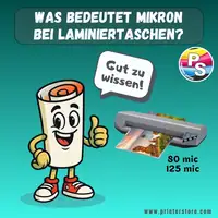 Was bedeutet Mikron bei Laminiertaschen?