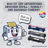 Was ist der Unterschied zwischen Refill Rebuilt und Nachbau Tonern?