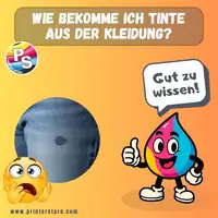 Wie bekomme ich Tinte aus der Kleidung?