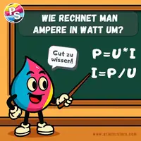 Wie rechnet man Ampere in Watt um?
