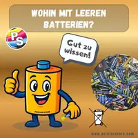 Wohin mit leeren Batterien?