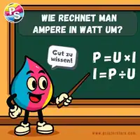 Wie rechnet man Ampere in Watt um?
