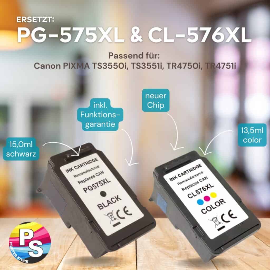 Unsere Alternativ-Patronen für PG575 und CL576