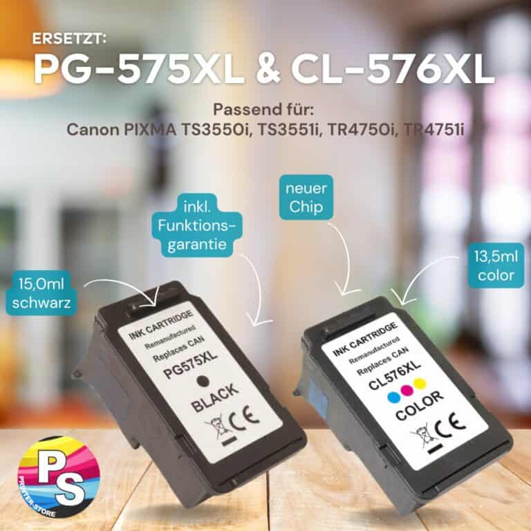Unsere Alternativ-Patronen für PG575 und CL576