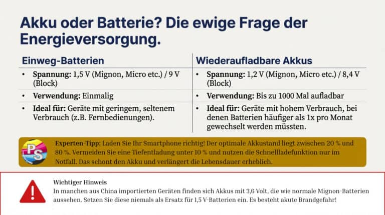 Akku oder Batterie? Die ewige Frage.
