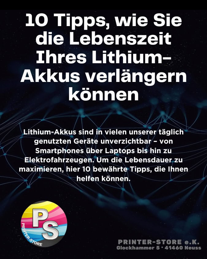 10 Tipps – Lebensdauer von Lithium-Akkus verlängern