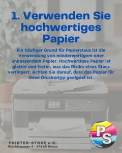 Papierstaus vermeiden Tipp 1