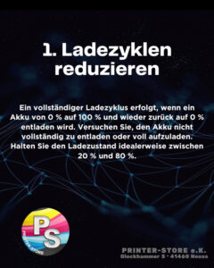 Lebensdauer von Lithium-Akkus verlängern Tipp 1