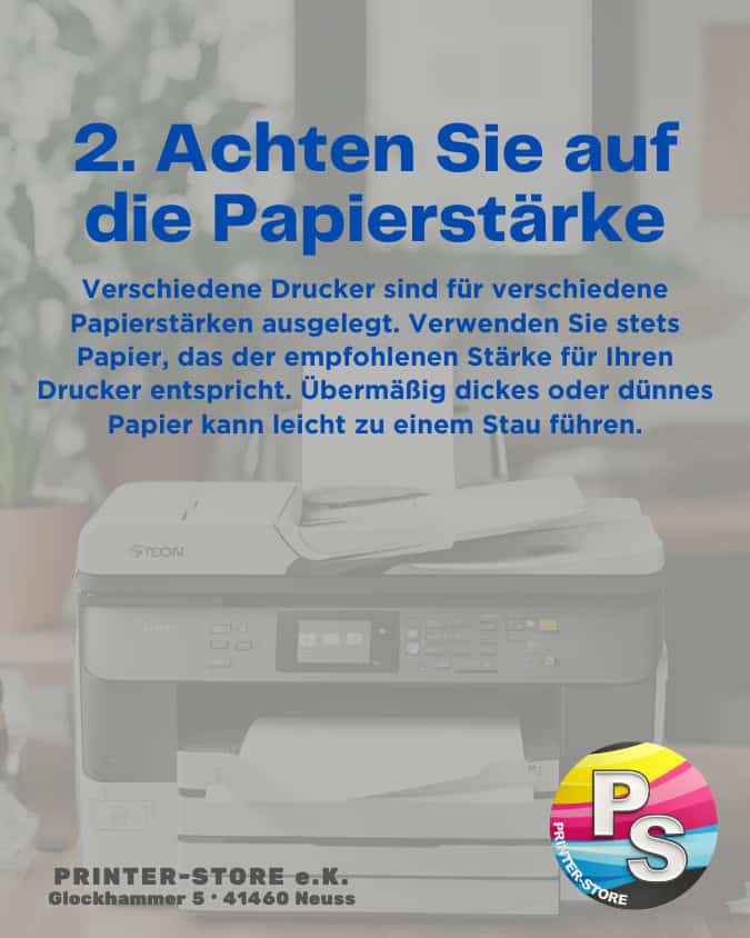 Papierstaus vermeiden Tipp 2