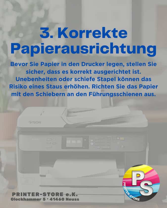 Papierstaus vermeiden Tipp 3