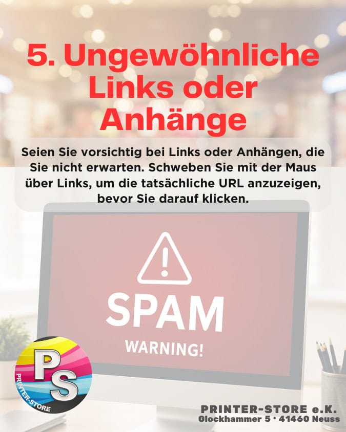 Gefälschte E-Mail erkennen Tipp 5