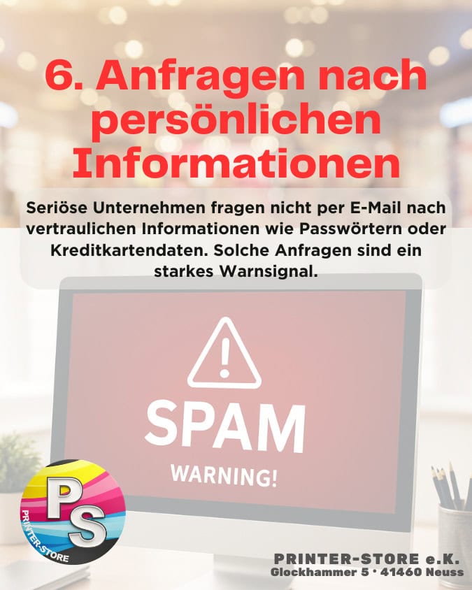 Gefälschte E-Mail erkennen Tipp 6