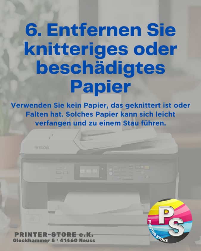 Papierstaus vermeiden Tipp 6