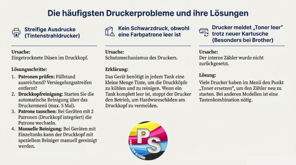 Die häufigsten Druckerprobleme und ihre Lösungen