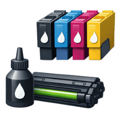 Druckerpatronen, Tinte und Toner