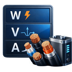 Online Rechner für Watt Volt Ampere und Leitungsquerschnitt